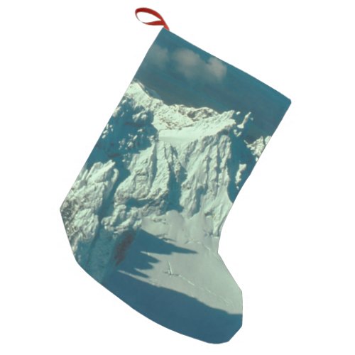 Snow Covered Swiss Alps Small Christmas Stocking