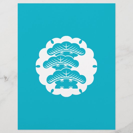 Snow-covered three-tiered pine in rice cake (Front)