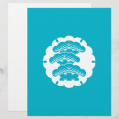 Snow-covered three-tiered pine in rice cake (Front/Back)