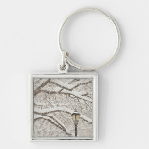 Snow Covered Tree 2 Keychain