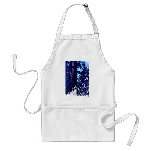 Snow Covered Tree Adult Apron