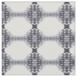 Snow-covered Trees and Hexagons Photo Fabric