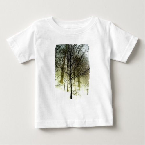 Snow Covered Trees Baby T_Shirt