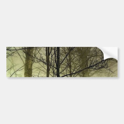 Snow Covered Trees Bumper Sticker