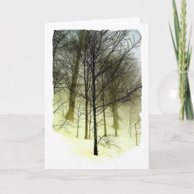 Snow Covered Trees Card (Front)