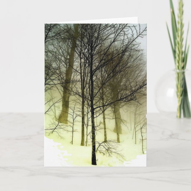 Snow Covered Trees Card (Front)