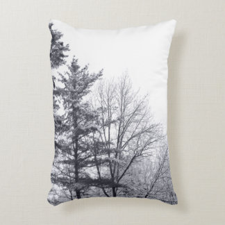 Snow-covered Trees Decorative Pillow