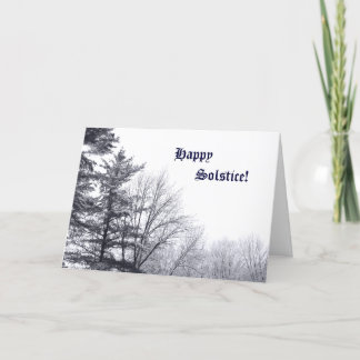 Snow-covered Trees: Horizontal Card