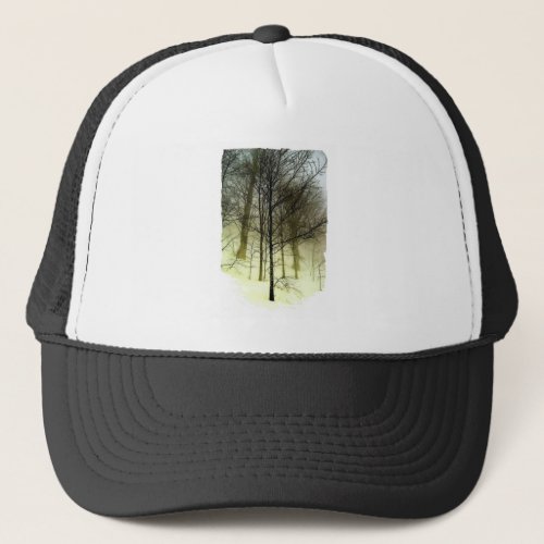 Snow Covered Trees Trucker Hat