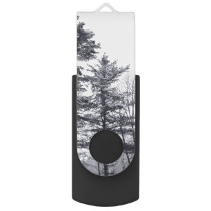 Snow-covered Trees USB Flash Drive
