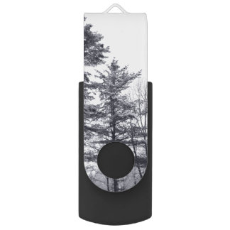 Snow-covered Trees USB Flash Drive