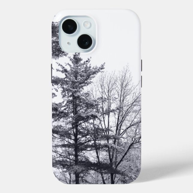 Snow-covered Trees: Vertical Case-Mate iPhone Case (Back)