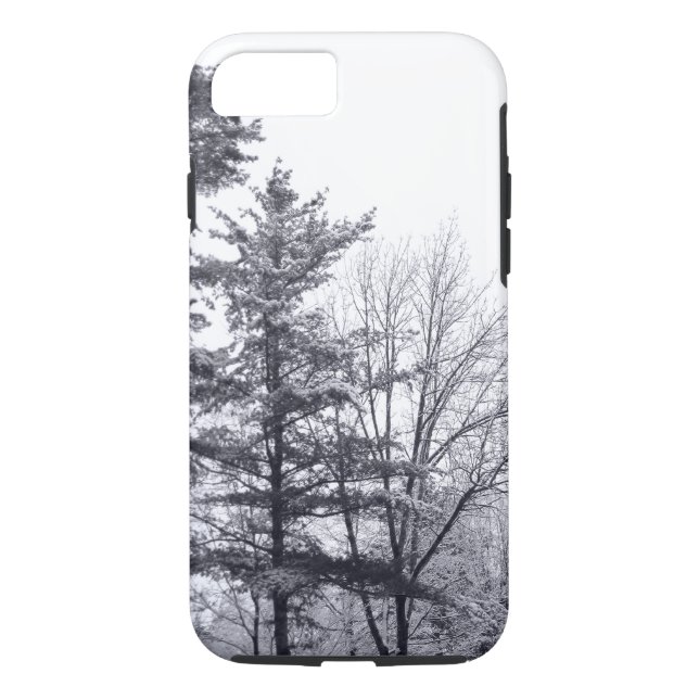 Snow-covered Trees: Vertical iPhone 8/7 Tough case (Back)