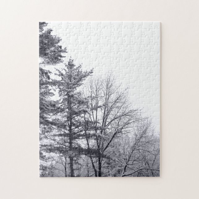 Snow-covered Trees: Vertical Jigsaw Puzzle (Vertical)