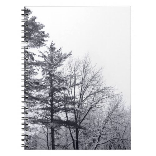 Snow_covered Trees Vertical Notebook