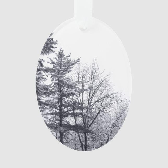 Snow-covered Trees: Vertical Ornament (Front)