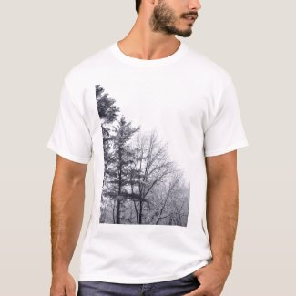 Snow-covered Trees: Vertical T-Shirt