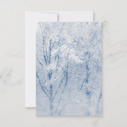 Snow_covered Trees Winter Photo Card