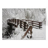 Snow Covered Wooden Bridge (Front Horizontal)