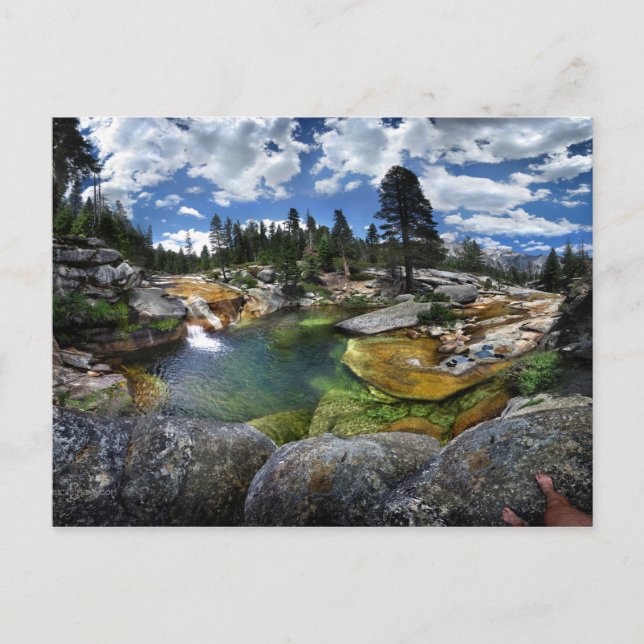 Snow Creek Waterfall Swimming Hole - Yosemite Postcard (Front)