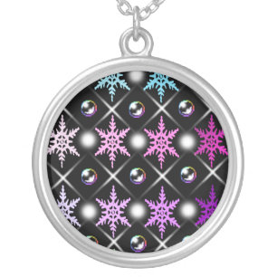 ♫♥Snow Crystal Splendiferous Silver Necklace♥♪ Plated Necklace