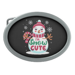 Snow Cute! Embrace the Winter Charm of Christmas Belt Buckle