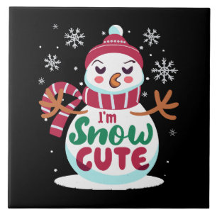Snow Cute! Embrace the Winter Charm of Christmas Ceramic Tile