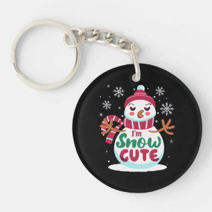 Snow Cute! Embrace the Winter Charm of Christmas Keychain