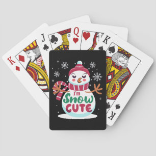 Snow Cute! Embrace the Winter Charm of Christmas Poker Cards