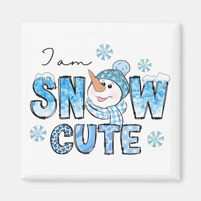 Snow Cute Magnet (Front)