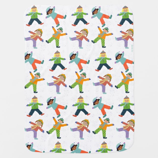 Snow Day Baby Blanket (Front)