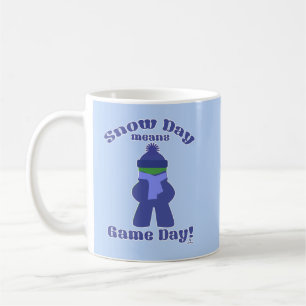 Snow Day Gamer Winter Cold Meeple Fun Time Coffee Mug