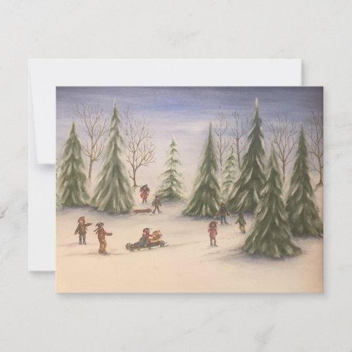 Snow Day Note Card