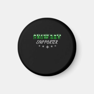 Snow Day Supporter Merry Christmas Magnet