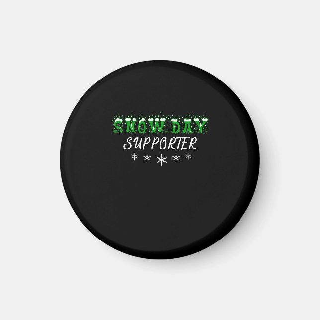 Snow Day Supporter Merry Christmas Magnet (Front)