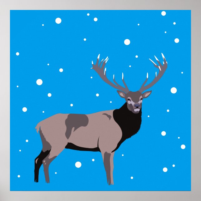 Snow Deer Poster (Front)