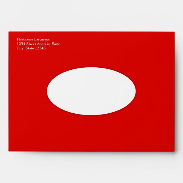 Snow Deerie - Custom Envelope for 5x7 Invitation (Front)