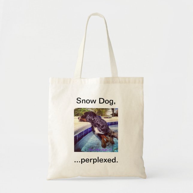 Snow Dog, ...perplexed Tote Bag (Front)