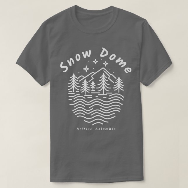 Snow Dome Mountain in British Columbia  T-Shirt (Design Front)