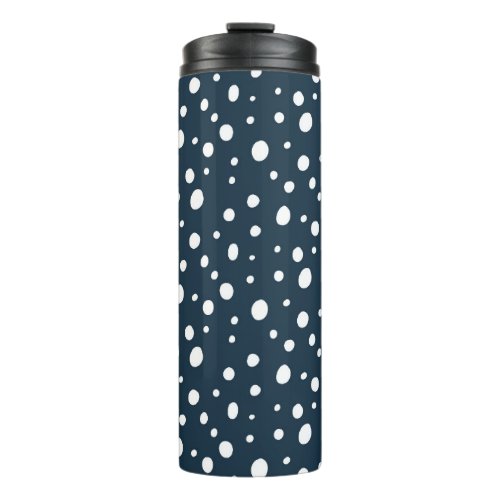 Snow Dots Thermal Tumbler