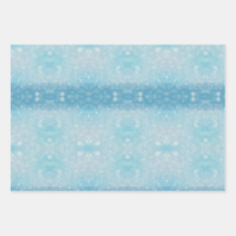 Snow drift and gingerbread house wrapping paper sheets