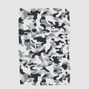 Snow Dust Camouflage Golf Towel