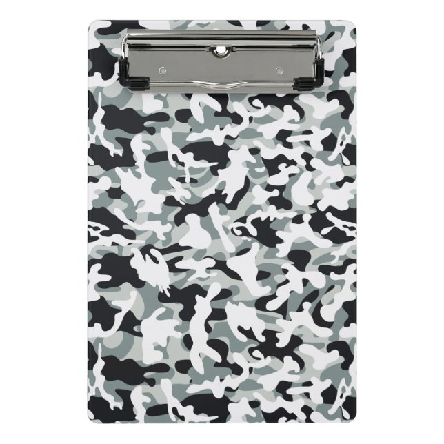 Snow Dust Camouflage Mini Clipboard (Front)