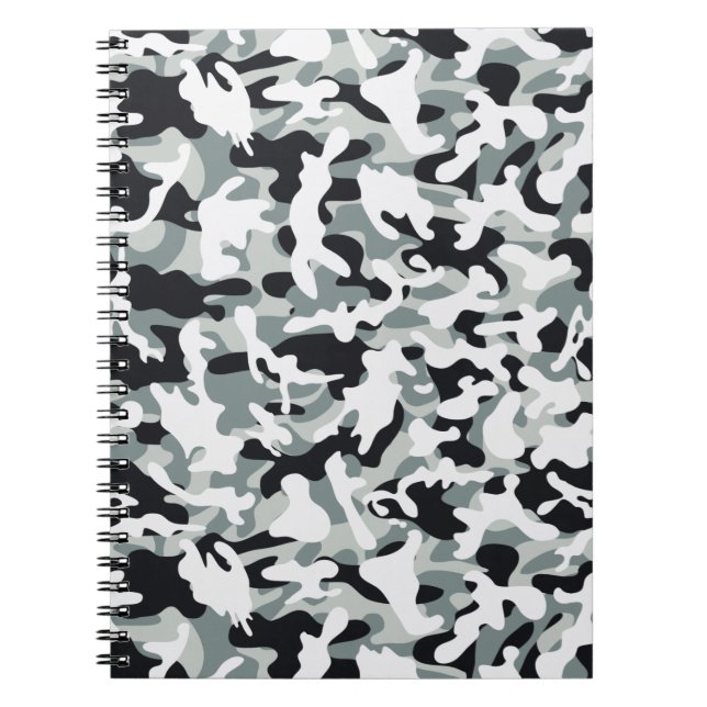 Snow Dust Camouflage   Notebook (Front)
