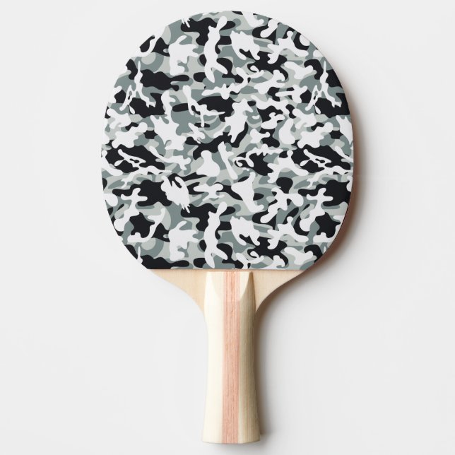 Snow Dust Camouflage   Ping Pong Paddle (Front)