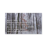 Snow Dusted Forest Winter Landscape Photography Business Card