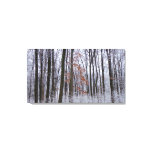 Snow Dusted Forest Winter Landscape Photography Canvas Print