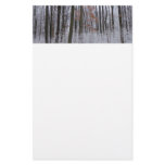 Snow Dusted Forest Winter Landscape Photography Stationery