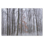 Snow Dusted Forest Winter Landscape Photography Tissue Paper