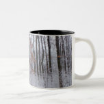 Snow Dusted Forest Winter Landscape Photography Two-Tone Coffee Mug